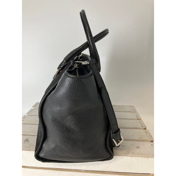 MICHAEL KORS, LARGE DYED CALF HAIR BLACK LEATHER SHOULDER BAG - Picture 2 of 16